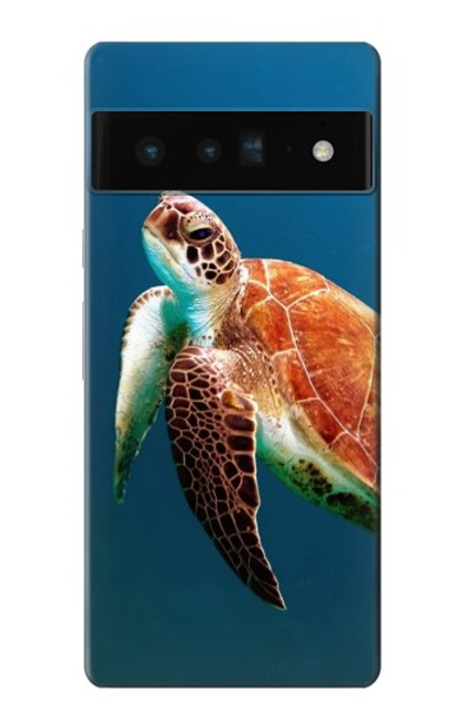 W3899 Sea Turtle Hülle Schutzhülle Taschen und Leder Flip für Google Pixel 6 Pro