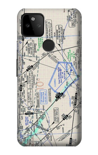 W3882 Flying Enroute Chart Hülle Schutzhülle Taschen und Leder Flip für Google Pixel 5A 5G