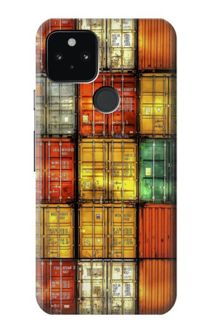 W3861 Colorful Container Block Hülle Schutzhülle Taschen und Leder Flip für Google Pixel 5