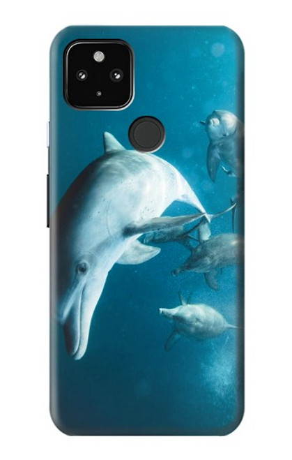 W3878 Dolphin Hülle Schutzhülle Taschen und Leder Flip für Google Pixel 4a 5G