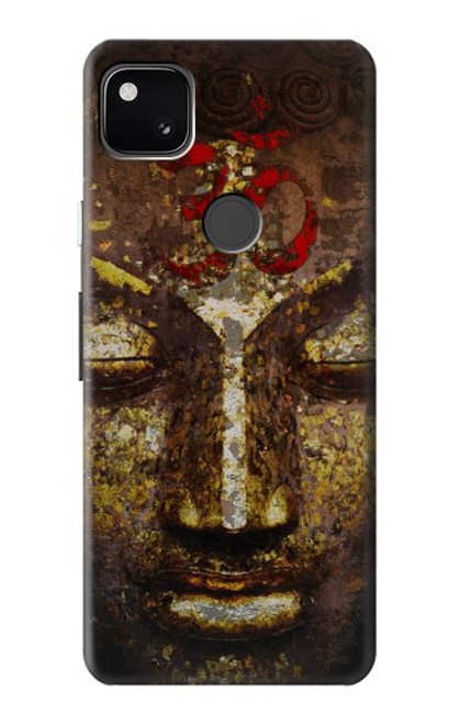 W3874 Buddha Face Ohm Symbol Hülle Schutzhülle Taschen und Leder Flip für Google Pixel 4a