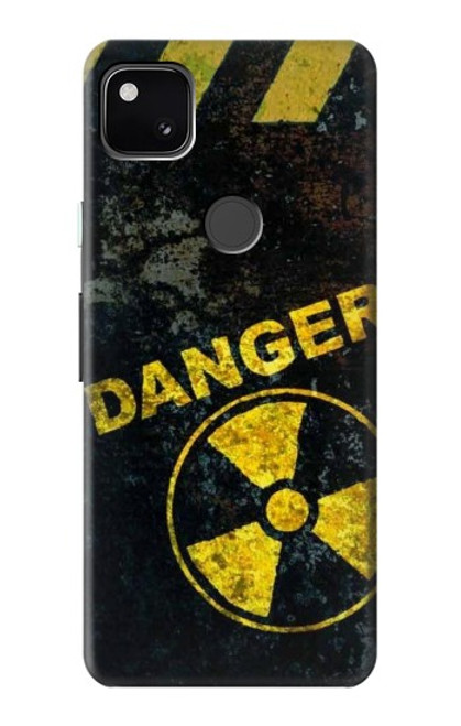 W3891 Nuclear Hazard Danger Hülle Schutzhülle Taschen und Leder Flip für Google Pixel 4a