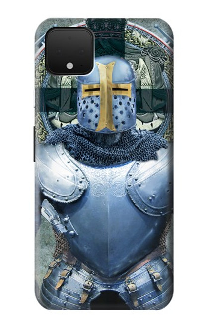 W3864 Medieval Templar Heavy Armor Knight Hülle Schutzhülle Taschen und Leder Flip für Google Pixel 4