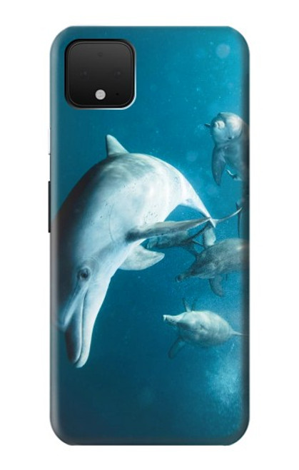 W3878 Dolphin Hülle Schutzhülle Taschen und Leder Flip für Google Pixel 4