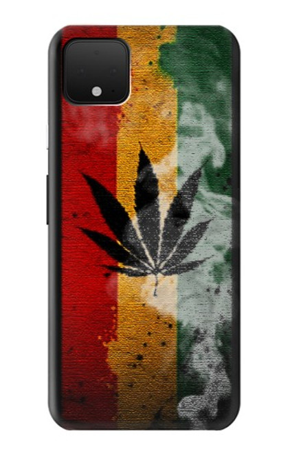 W3890 Reggae Rasta Flag Smoke Hülle Schutzhülle Taschen und Leder Flip für Google Pixel 4