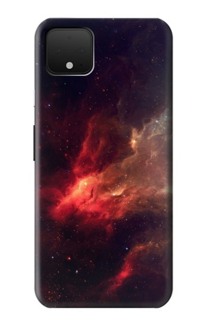 W3897 Red Nebula Space Hülle Schutzhülle Taschen und Leder Flip für Google Pixel 4 XL