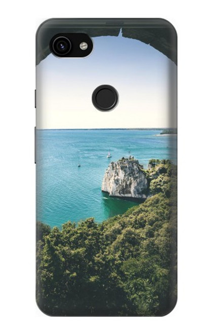 W3865 Europe Duino Beach Italy Hülle Schutzhülle Taschen und Leder Flip für Google Pixel 3a XL