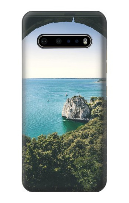 W3865 Europe Duino Beach Italy Hülle Schutzhülle Taschen und Leder Flip für LG V60 ThinQ 5G