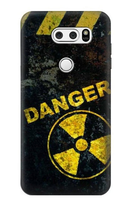 W3891 Nuclear Hazard Danger Hülle Schutzhülle Taschen und Leder Flip für LG V30, LG V30 Plus, LG V30S ThinQ, LG V35, LG V35 ThinQ