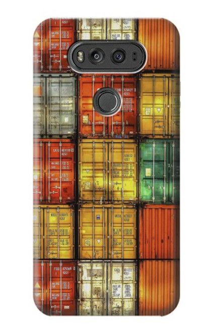 W3861 Colorful Container Block Hülle Schutzhülle Taschen und Leder Flip für LG V20
