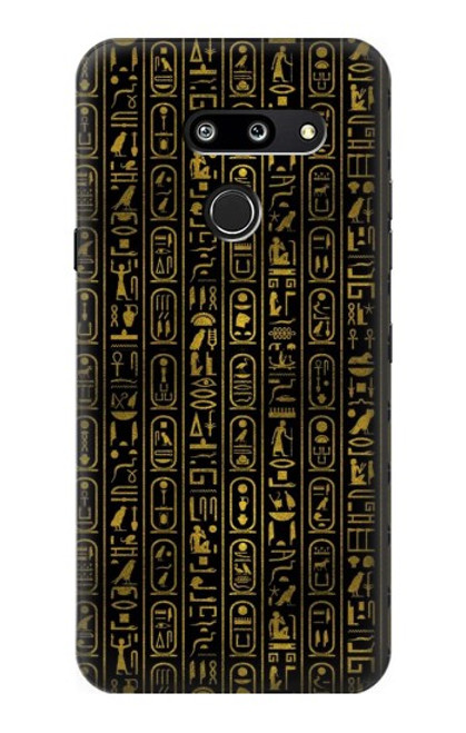 W3869 Ancient Egyptian Hieroglyphic Hülle Schutzhülle Taschen und Leder Flip für LG G8 ThinQ