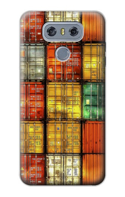 W3861 Colorful Container Block Hülle Schutzhülle Taschen und Leder Flip für LG G6