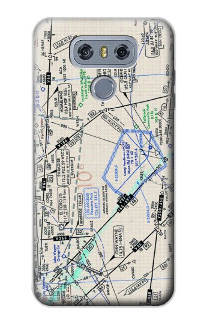 W3882 Flying Enroute Chart Hülle Schutzhülle Taschen und Leder Flip für LG G6