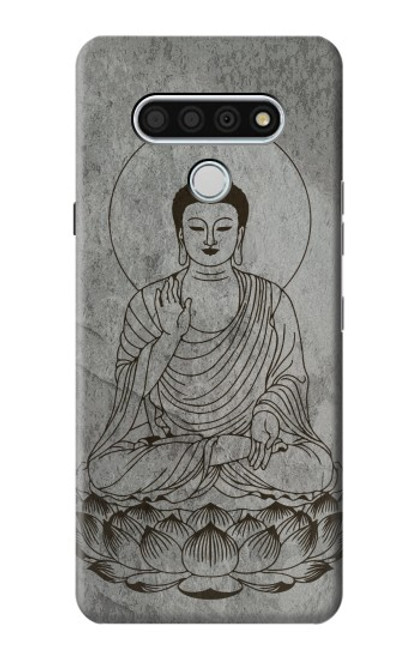 W3873 Buddha Line Art Hülle Schutzhülle Taschen und Leder Flip für LG Stylo 6