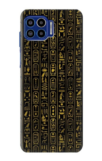 W3869 Ancient Egyptian Hieroglyphic Hülle Schutzhülle Taschen und Leder Flip für Motorola One 5G