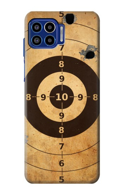 W3894 Paper Gun Shooting Target Hülle Schutzhülle Taschen und Leder Flip für Motorola One 5G