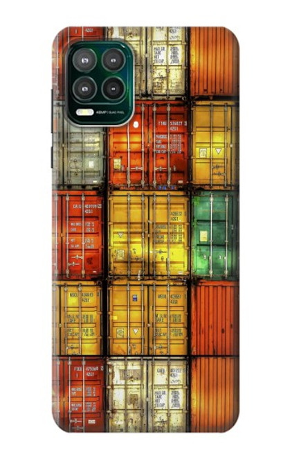 W3861 Colorful Container Block Hülle Schutzhülle Taschen und Leder Flip für Motorola Moto G Stylus 5G