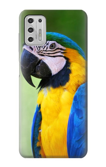 W3888 Macaw Face Bird Hülle Schutzhülle Taschen und Leder Flip für Motorola Moto G Stylus (2021)