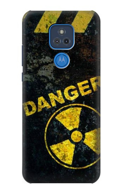 W3891 Nuclear Hazard Danger Hülle Schutzhülle Taschen und Leder Flip für Motorola Moto G Play (2021)