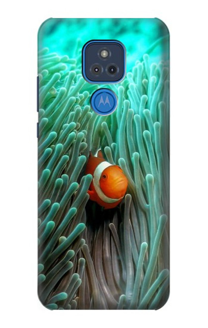 W3893 Ocellaris clownfish Hülle Schutzhülle Taschen und Leder Flip für Motorola Moto G Play (2021)