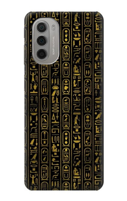 W3869 Ancient Egyptian Hieroglyphic Hülle Schutzhülle Taschen und Leder Flip für Motorola Moto G51 5G