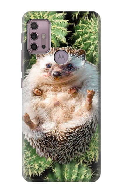 W3863 Pygmy Hedgehog Dwarf Hedgehog Paint Hülle Schutzhülle Taschen und Leder Flip für Motorola Moto G30, G20, G10