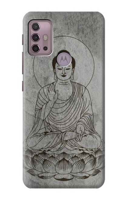 W3873 Buddha Line Art Hülle Schutzhülle Taschen und Leder Flip für Motorola Moto G30, G20, G10