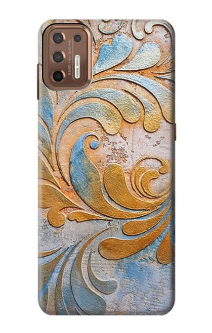 W3875 Canvas Vintage Rugs Hülle Schutzhülle Taschen und Leder Flip für Motorola Moto G9 Plus