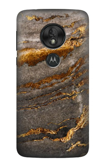 W3886 Gray Marble Rock Hülle Schutzhülle Taschen und Leder Flip für Motorola Moto G7 Play