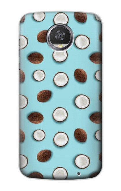 W3860 Coconut Dot Pattern Hülle Schutzhülle Taschen und Leder Flip für Motorola Moto Z2 Play, Z2 Force