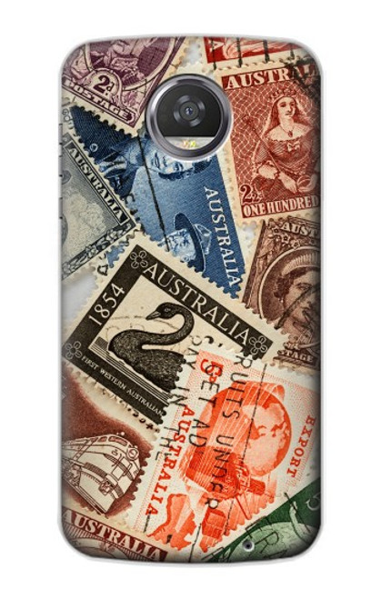 W3900 Stamps Hülle Schutzhülle Taschen und Leder Flip für Motorola Moto Z2 Play, Z2 Force