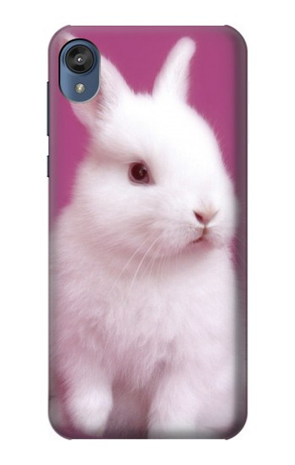 W3870 Cute Baby Bunny Hülle Schutzhülle Taschen und Leder Flip für Motorola Moto E6, Moto E (6th Gen)