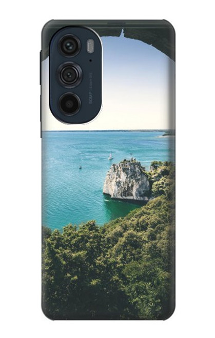 W3865 Europe Duino Beach Italy Hülle Schutzhülle Taschen und Leder Flip für Motorola Edge 30 Pro