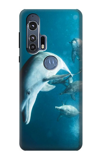 W3878 Dolphin Hülle Schutzhülle Taschen und Leder Flip für Motorola Edge+
