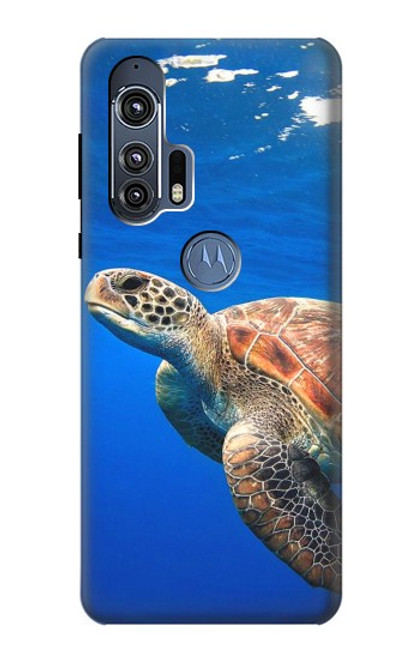 W3898 Sea Turtle Hülle Schutzhülle Taschen und Leder Flip für Motorola Edge+