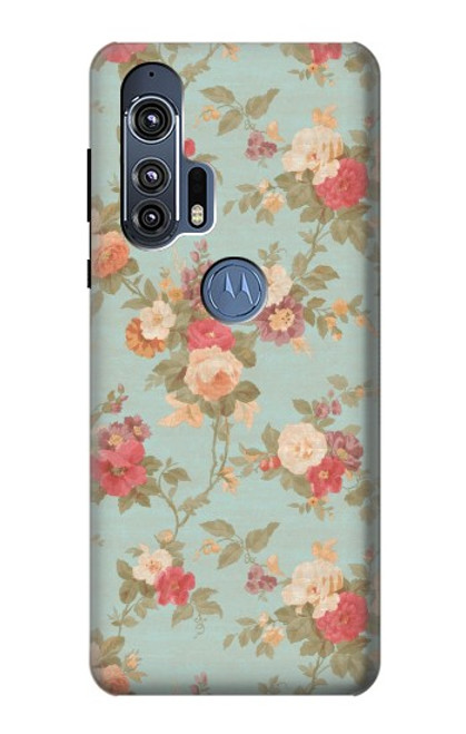 W3910 Vintage Rose Hülle Schutzhülle Taschen und Leder Flip für Motorola Edge+