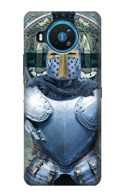 W3864 Medieval Templar Heavy Armor Knight Hülle Schutzhülle Taschen und Leder Flip für Nokia 8.3 5G