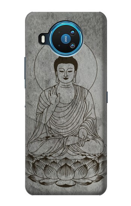 W3873 Buddha Line Art Hülle Schutzhülle Taschen und Leder Flip für Nokia 8.3 5G