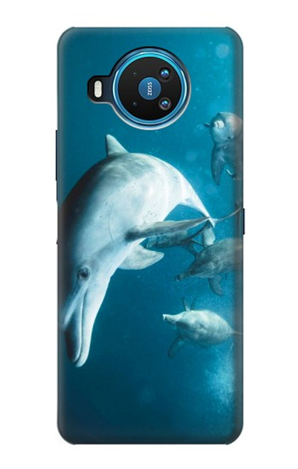 W3878 Dolphin Hülle Schutzhülle Taschen und Leder Flip für Nokia 8.3 5G