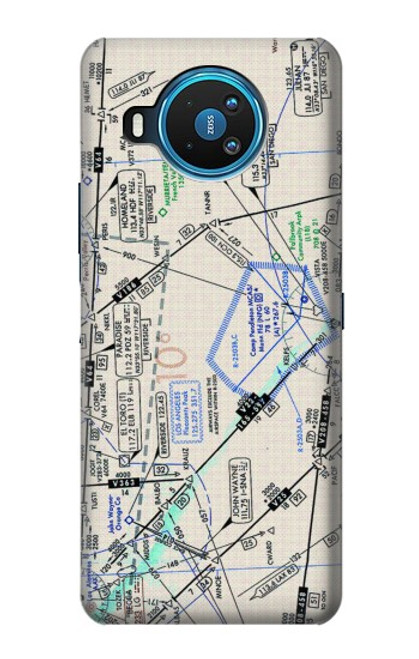 W3882 Flying Enroute Chart Hülle Schutzhülle Taschen und Leder Flip für Nokia 8.3 5G
