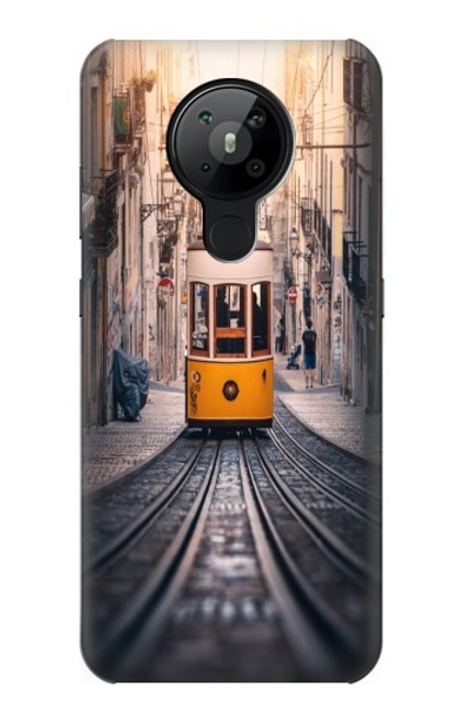 W3867 Trams in Lisbon Hülle Schutzhülle Taschen und Leder Flip für Nokia 5.3