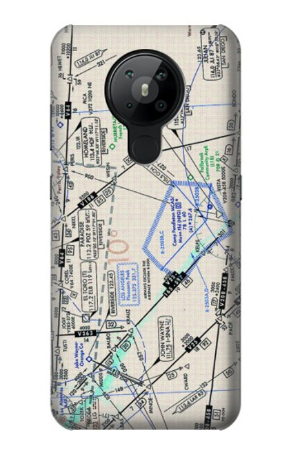 W3882 Flying Enroute Chart Hülle Schutzhülle Taschen und Leder Flip für Nokia 5.3