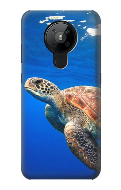 W3898 Sea Turtle Hülle Schutzhülle Taschen und Leder Flip für Nokia 5.3