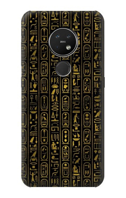 W3869 Ancient Egyptian Hieroglyphic Hülle Schutzhülle Taschen und Leder Flip für Nokia 7.2