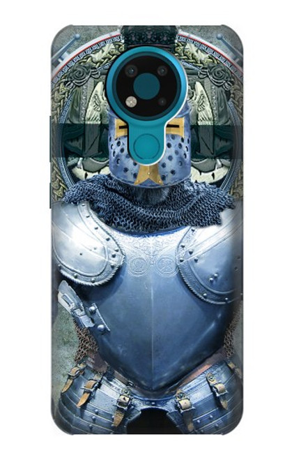 W3864 Medieval Templar Heavy Armor Knight Hülle Schutzhülle Taschen und Leder Flip für Nokia 3.4