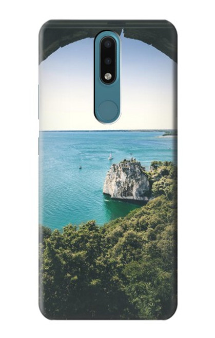 W3865 Europe Duino Beach Italy Hülle Schutzhülle Taschen und Leder Flip für Nokia 2.4
