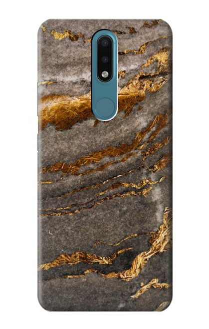 W3886 Gray Marble Rock Hülle Schutzhülle Taschen und Leder Flip für Nokia 2.4