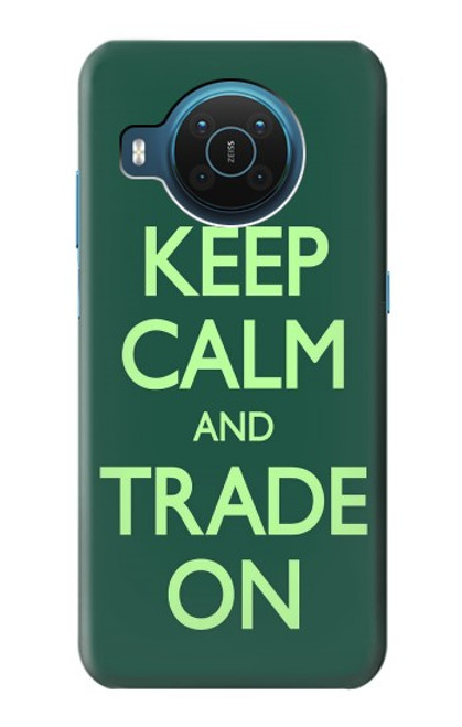 W3862 Keep Calm and Trade On Hülle Schutzhülle Taschen und Leder Flip für Nokia X20