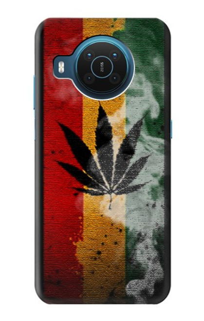 W3890 Reggae Rasta Flag Smoke Hülle Schutzhülle Taschen und Leder Flip für Nokia X20