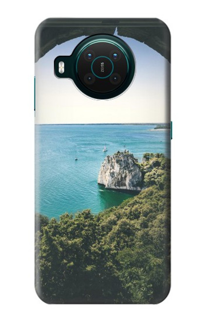 W3865 Europe Duino Beach Italy Hülle Schutzhülle Taschen und Leder Flip für Nokia X10